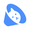 Cat with surgery collar icon